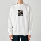 Suminekoのドアップ猫さん Heavyweight Crew Neck Sweatshirt