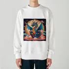 the blue seasonの昇華する守護龍 Heavyweight Crew Neck Sweatshirt