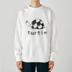 chicodeza by suzuriのturtle 可愛い手書きの亀のイラスト Heavyweight Crew Neck Sweatshirt