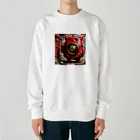 AI妖怪大図鑑のめざまし妖怪　ララさん Heavyweight Crew Neck Sweatshirt