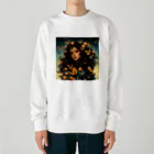 AQUAMETAVERSEの花と女と猫　なでしこ1478 Heavyweight Crew Neck Sweatshirt