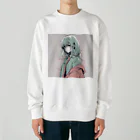 もやしのお店屋さんのチョコミントレディ Heavyweight Crew Neck Sweatshirt