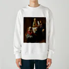 世界美術商店のマルタとマリアの家のキリスト / Christ in the House of Martha and Mary Heavyweight Crew Neck Sweatshirt