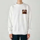 カフェイン中毒のカフェイン犬 Heavyweight Crew Neck Sweatshirt