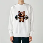 AKIRAの筋トレくまちゃん Heavyweight Crew Neck Sweatshirt
