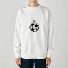 cocomomo777のサッカー　ボール Heavyweight Crew Neck Sweatshirt