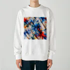 森のひよこさんshopの芸術スリスリくん Heavyweight Crew Neck Sweatshirt