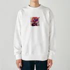 AQUAMETAVERSEの夕焼けに舞う、仮面の戦姫 Marsa 106 Heavyweight Crew Neck Sweatshirt