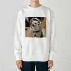 mesogiaの宇宙犬　ちわわん　Ver.2 Heavyweight Crew Neck Sweatshirt