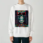 Skeletonのダイナミックなガイコツアート！ Heavyweight Crew Neck Sweatshirt