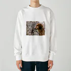 でぶっくすふんとの花見を満喫するちょちょさん Heavyweight Crew Neck Sweatshirt