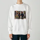 San☆Nikoの学校いくぞ　入学お祝い Heavyweight Crew Neck Sweatshirt