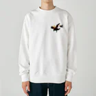 のんきな木のカラスよ跳べ！ Heavyweight Crew Neck Sweatshirt