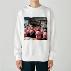 MTHの会社のらいんあっぷをするみにぶた管理製品 Heavyweight Crew Neck Sweatshirt