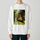 AQUAMETAVERSEの川上市場　なでしこ1478 Heavyweight Crew Neck Sweatshirt