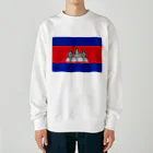 お絵かき屋さんのカンボジアの国旗 Heavyweight Crew Neck Sweatshirt