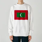 お絵かき屋さんのモルディブの国旗 Heavyweight Crew Neck Sweatshirt