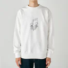 小森ロクワリの兄弟　一筆書き Heavyweight Crew Neck Sweatshirt