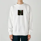 ganeshaのアジア禅庭園ステンドグラス Heavyweight Crew Neck Sweatshirt