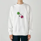 holly_birdsの【ばーず】シマエナガ団子 Heavyweight Crew Neck Sweatshirt