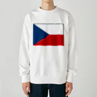 お絵かき屋さんのチェコの国旗 Heavyweight Crew Neck Sweatshirt