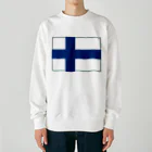 お絵かき屋さんのフィンランドの国旗 Heavyweight Crew Neck Sweatshirt