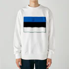 お絵かき屋さんのエストニアの国旗 Heavyweight Crew Neck Sweatshirt