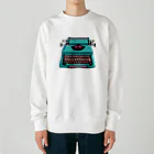 愛着ライフのタイプライター Heavyweight Crew Neck Sweatshirt