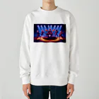 ANIMAL HEROES -musical band-のワイルド・ハーモニクス：ロックの伝説 Heavyweight Crew Neck Sweatshirt