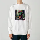 TENTENの朝のサボテン Heavyweight Crew Neck Sweatshirt