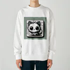 にゃんラボの落書きにゃんこシリーズ　コースターっぽい猫 Heavyweight Crew Neck Sweatshirt