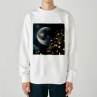 YUDAのAIアトリエの月と幻想 Heavyweight Crew Neck Sweatshirt