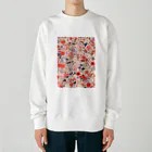 AQUAMETAVERSEの花柄のプリント　なでしこ1478 Heavyweight Crew Neck Sweatshirt