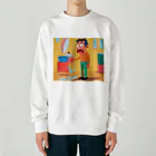 JINPACHIの優雅な男 Heavyweight Crew Neck Sweatshirt