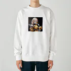 peek25のoilを輸送・供給するAIロボット Heavyweight Crew Neck Sweatshirt