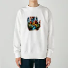 EseCAMPのキャンプ熊シリーズ Heavyweight Crew Neck Sweatshirt