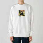 Umeshopの走り回るウサギ Heavyweight Crew Neck Sweatshirt