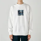 AI妖怪大図鑑の霜妖怪　ヒエペー太 Heavyweight Crew Neck Sweatshirt