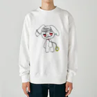 Chashireの白うさぎ Heavyweight Crew Neck Sweatshirt