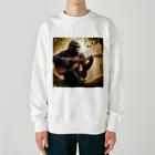 Qten369のG線上もゴリラ Heavyweight Crew Neck Sweatshirt