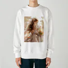 AQUAMETAVERSEのウエデｲングドレス憧れ　なでしこ1478 Heavyweight Crew Neck Sweatshirt