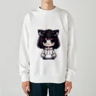 Lattelinaの冷静なミュウ Heavyweight Crew Neck Sweatshirt