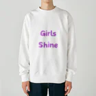 あい・まい・みぃのGirls Shine-女性が輝くことを表す言葉 Heavyweight Crew Neck Sweatshirt