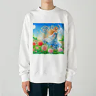 huwari-hanaakariのバラ Heavyweight Crew Neck Sweatshirt