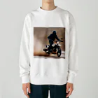 the blue seasonの要素を駆け抜ける轟音: ライダーの冒険 Heavyweight Crew Neck Sweatshirt