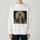 柴犬とテニスのGod of tennis Heavyweight Crew Neck Sweatshirt