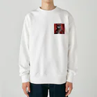 hogarakuの縄文猫 Heavyweight Crew Neck Sweatshirt