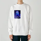 AQUAMETAVERSEのブリザードフラワーをガラスドームの中へ　ラフルール　1859 Heavyweight Crew Neck Sweatshirt