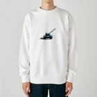 mochikun7の戦車イラスト02 Heavyweight Crew Neck Sweatshirt