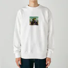 二宮大輔のカエルライダー4兄弟　次男　ルカ Heavyweight Crew Neck Sweatshirt